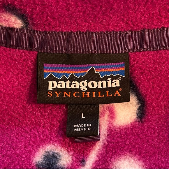 Patagonia Synchilla Fleece Pullover Jacket Mushroom Forest Purple Large - Picture 7 of 7